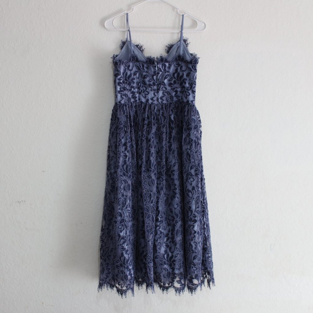 Eliza J gathered lace midi dress size 4 - Picture 2 of 11